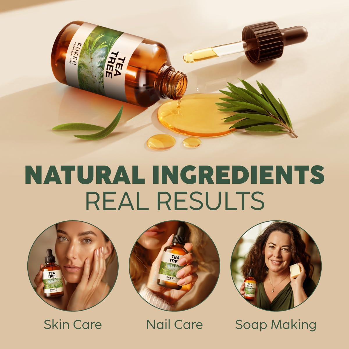 100% Pure & Natural Tea Tree Oil by Kukka Essential Oils
