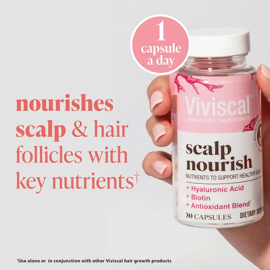 Viviscal Scalp Nourish Supplement, Blend of Nutrients for Scalp Health & Hair Follicles