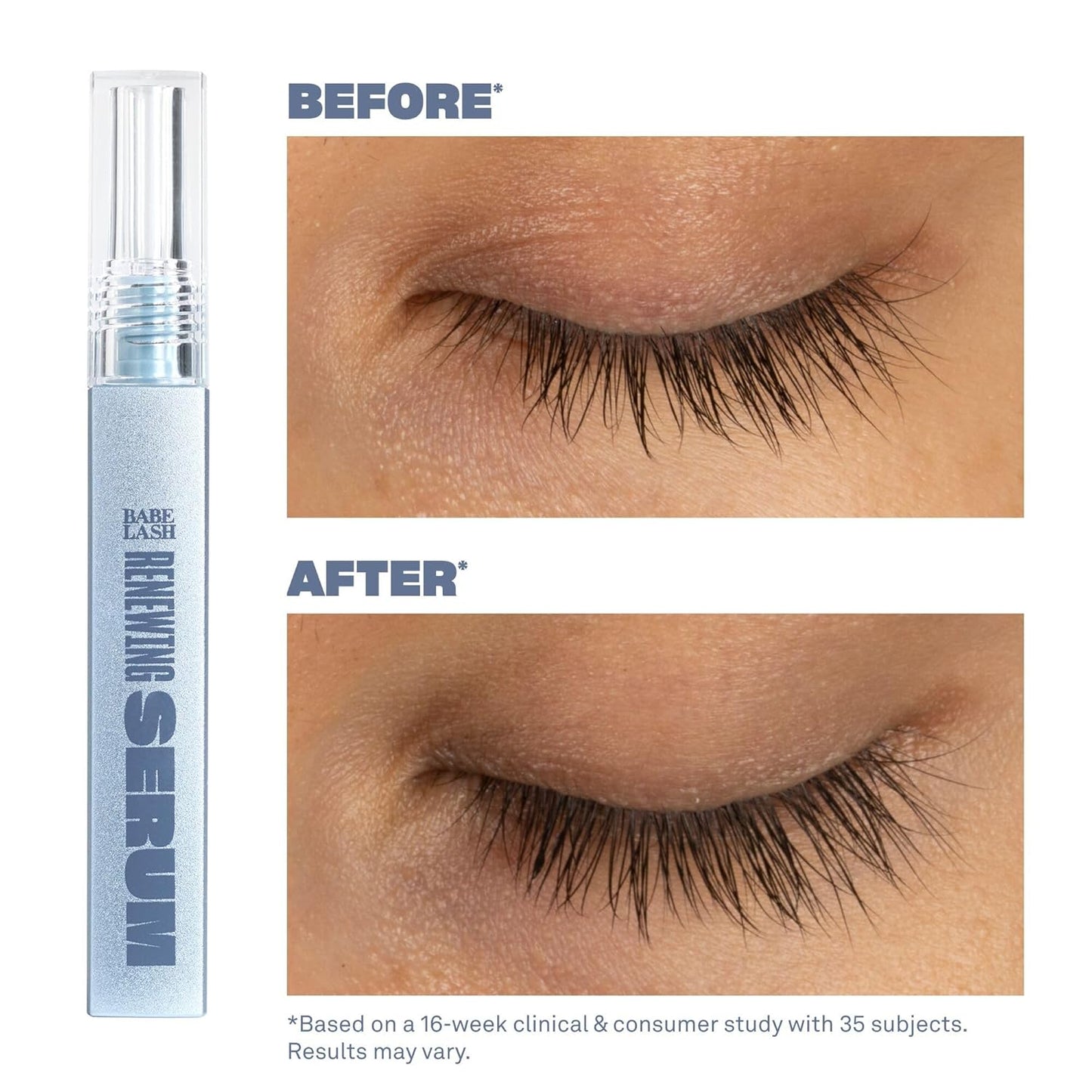 BABE ORIGINAL Renewing Lash Serum – Peptide-Infused Eyelash Serum