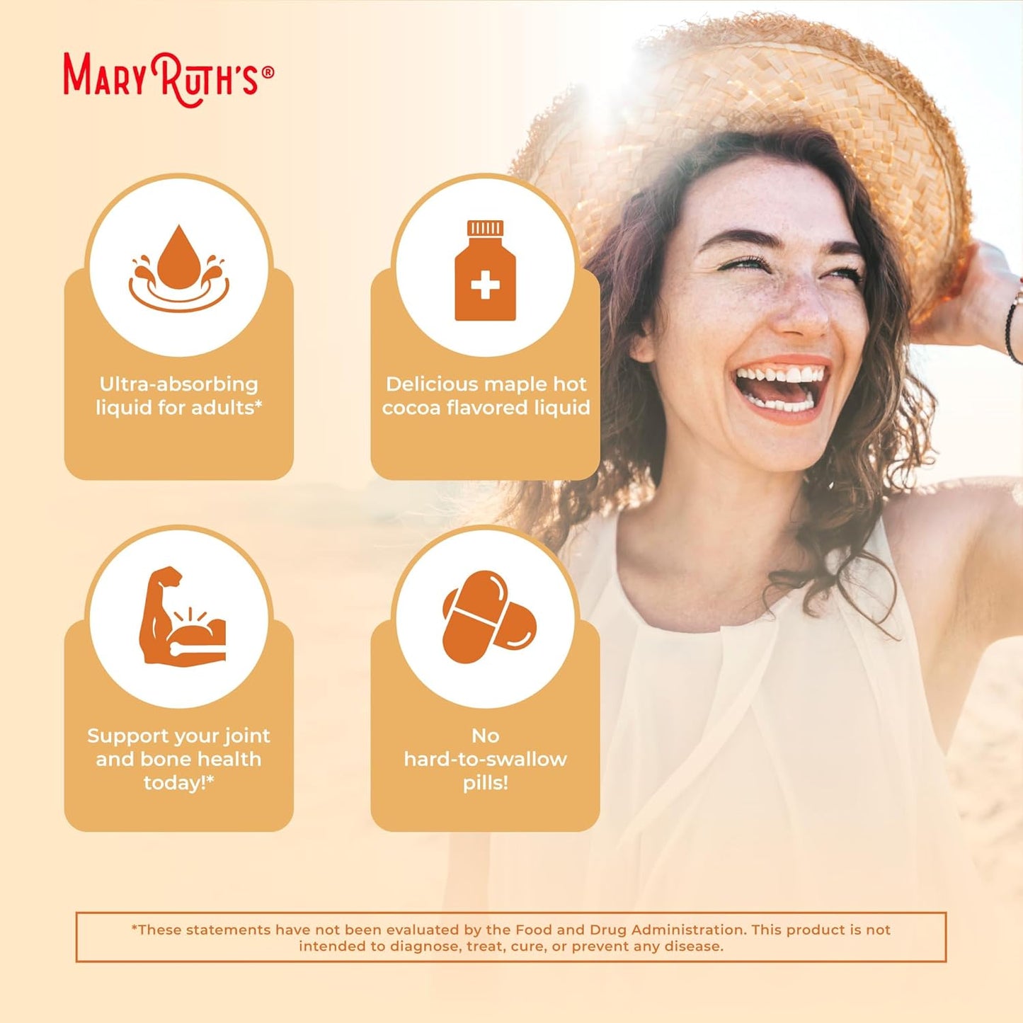 MaryRuth Organics Collagen Booster Liposomal | Sugar Free | Liquid Collagen Booster with Vitamin C, Vitamin E, Zinc, Copper & Silica