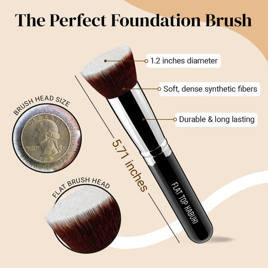 Flat Top Kabuki Foundation Brush By KESHIMA
