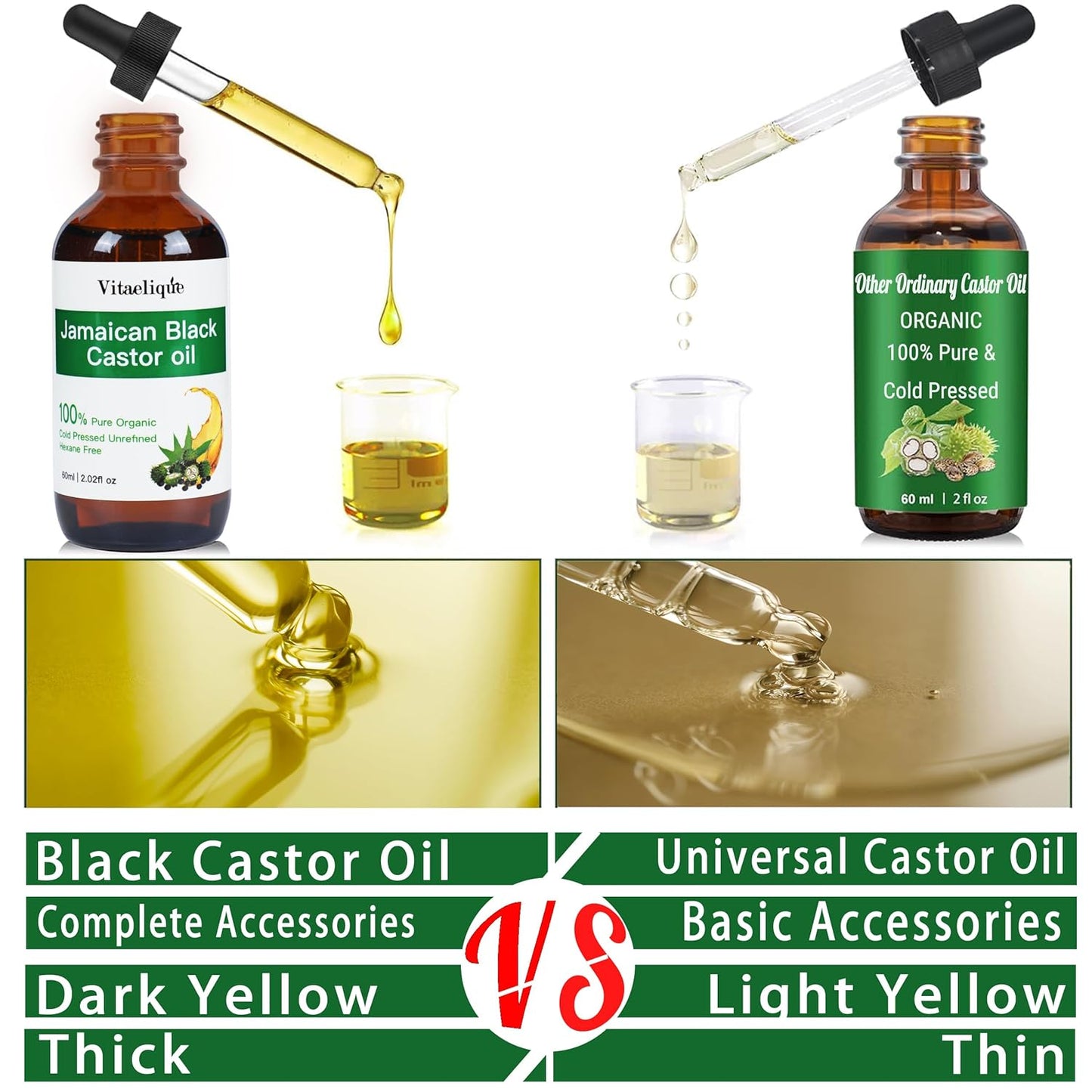 Vitaelique Jamaican Castor Oil 60ml