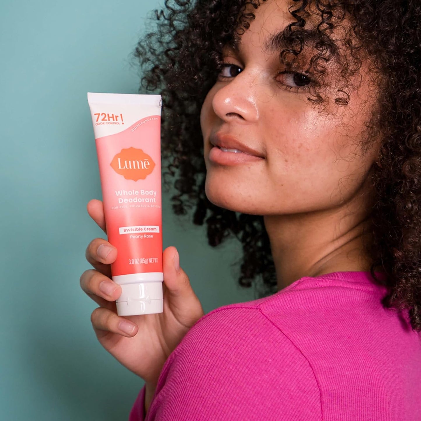 Lume Whole Body Deodorant Invisible Cream Tube - Peony Rose