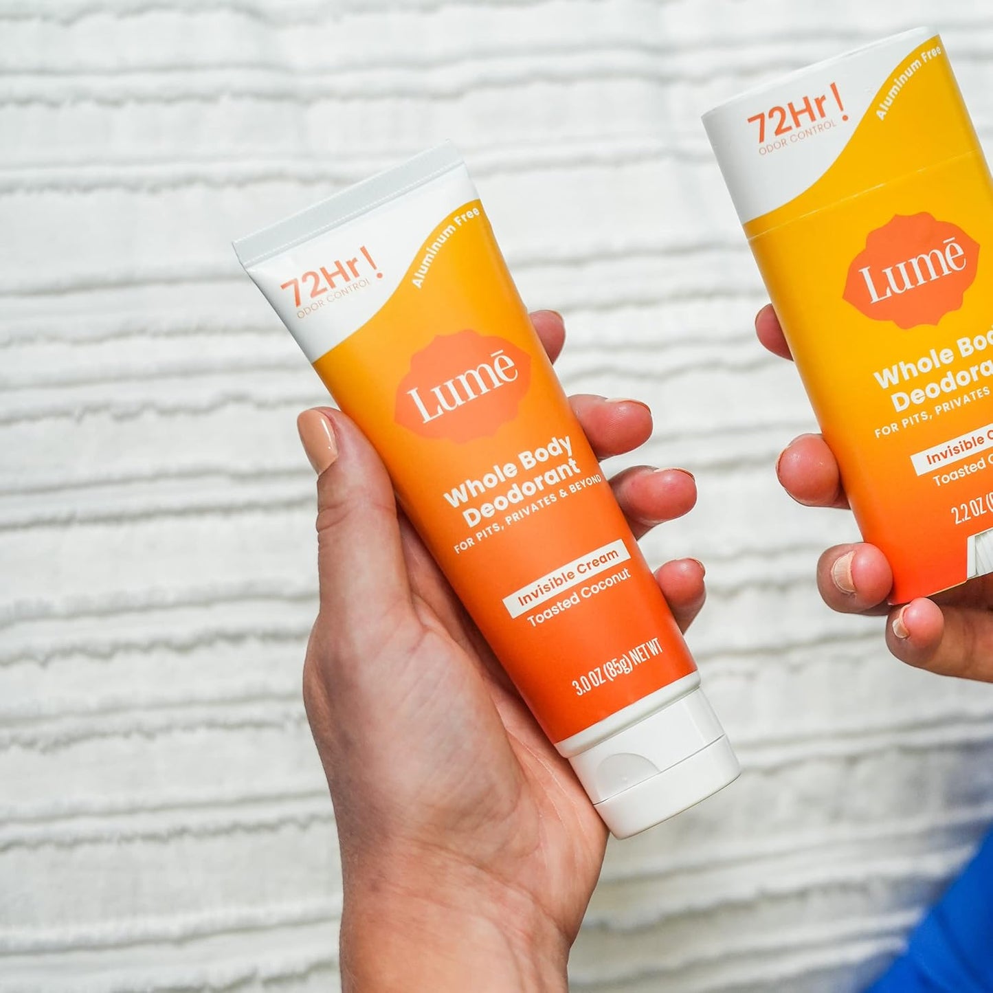 Lume Whole Body Deodorant Invisible Cream Tube - Toasted Coconut