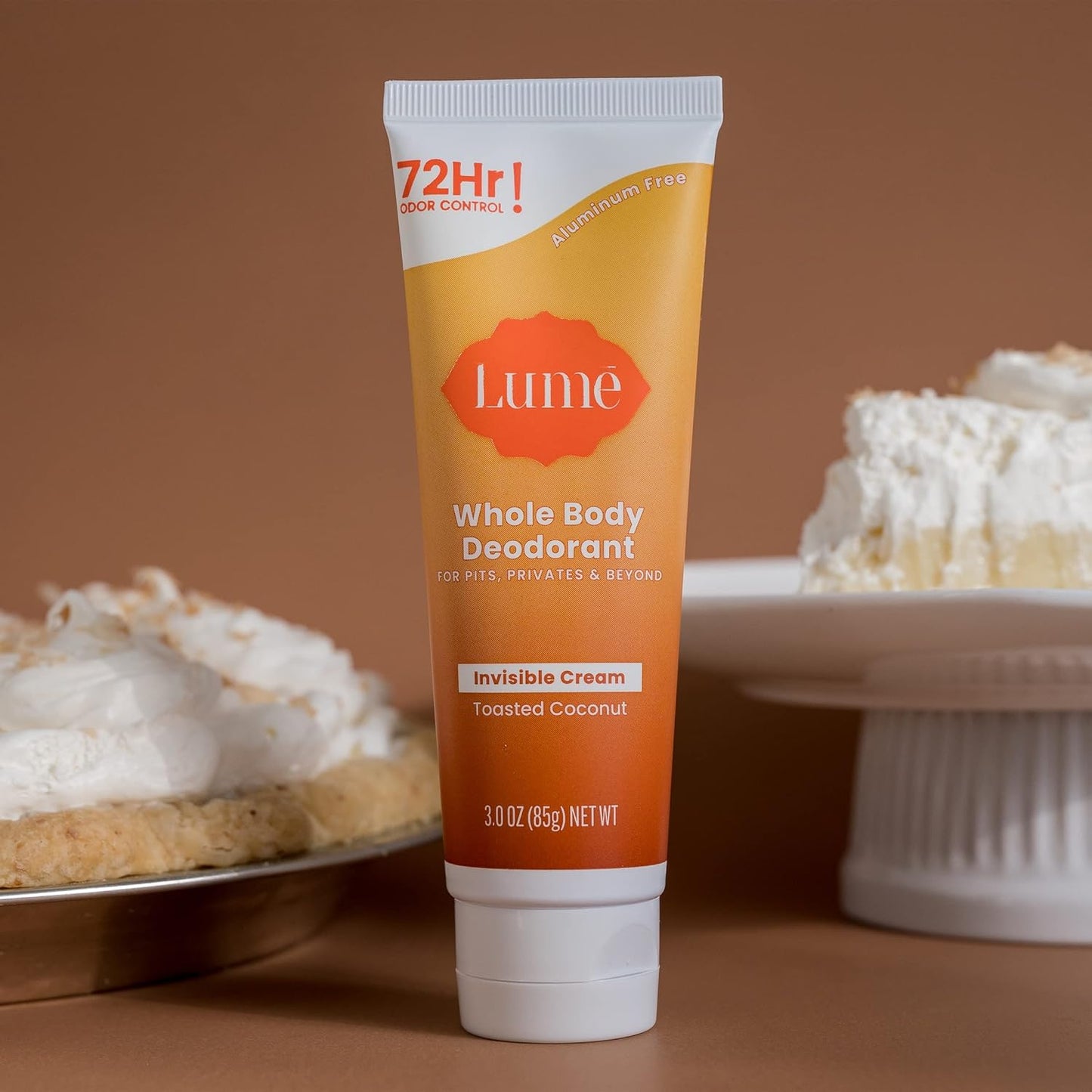 Lume Whole Body Deodorant Invisible Cream Tube - Toasted Coconut