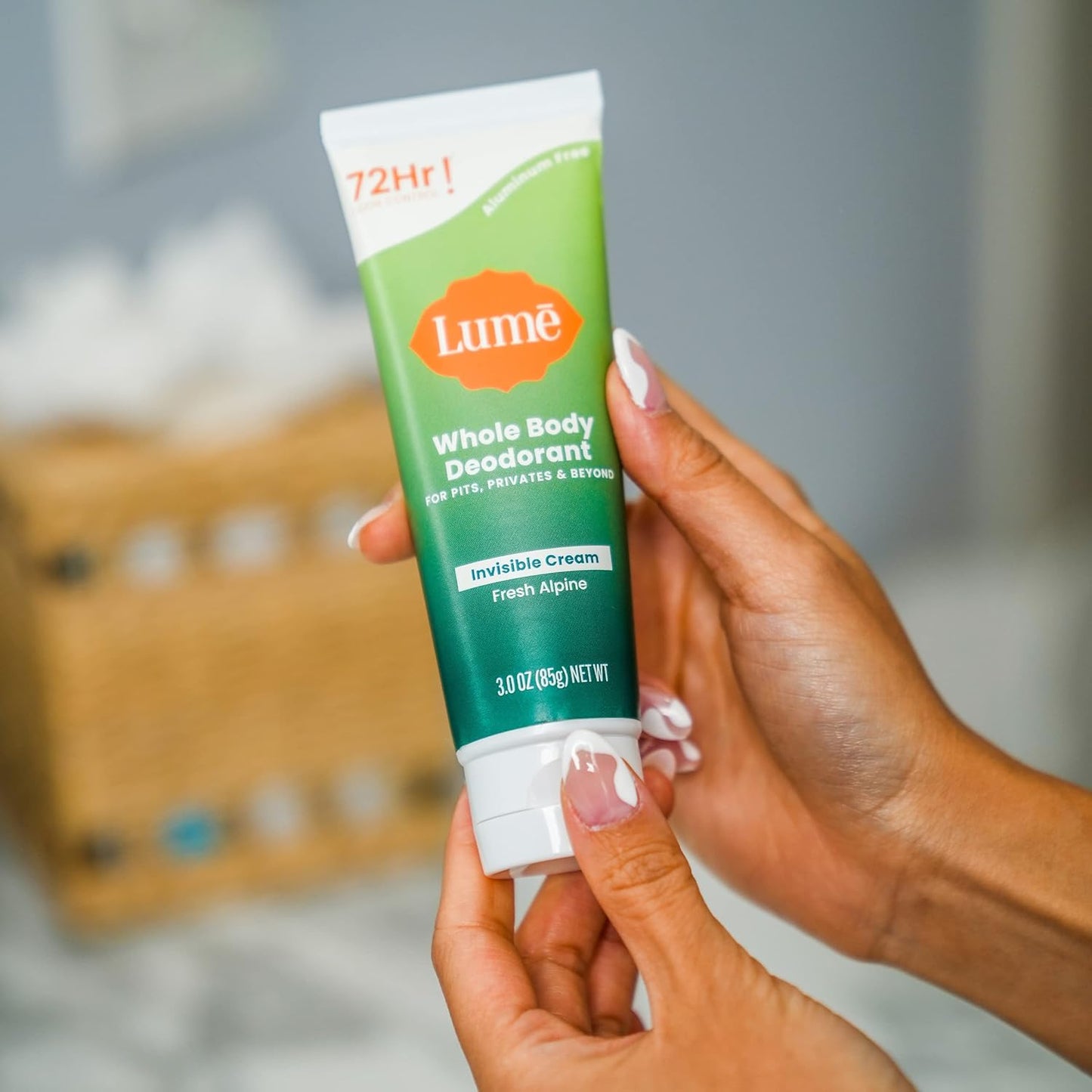 Lume Whole Body Deodorant Invisible Cream Tube - Fresh Alpine