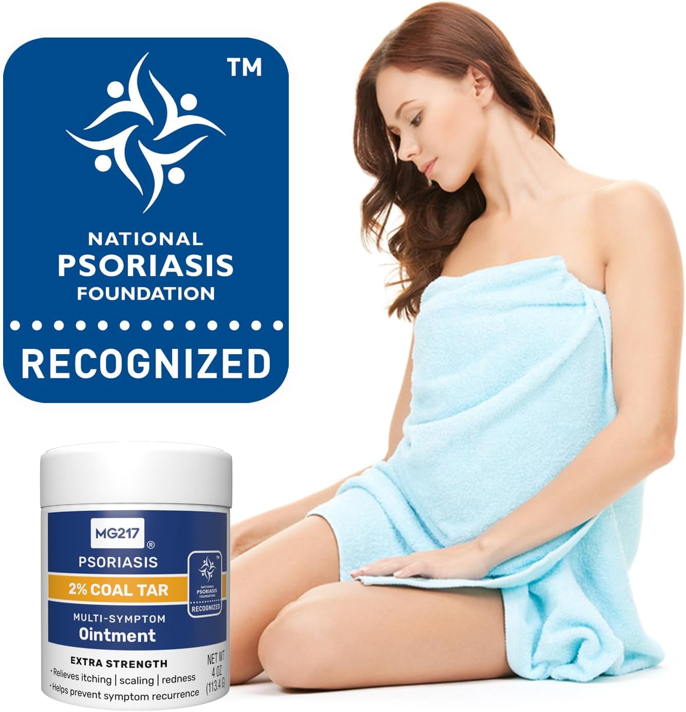 MG217 2% Coal Tar Ointment for Psoriasis - 4Oz