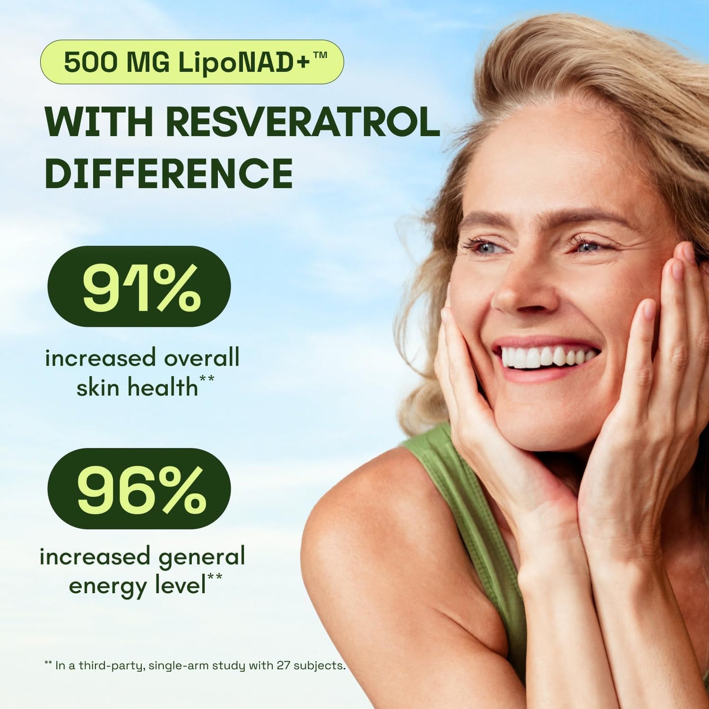 Cata-Kor Liposomal NAD with Resveratrol - High Purity NAD Supplement for Anti-Aging, Energy, Focus