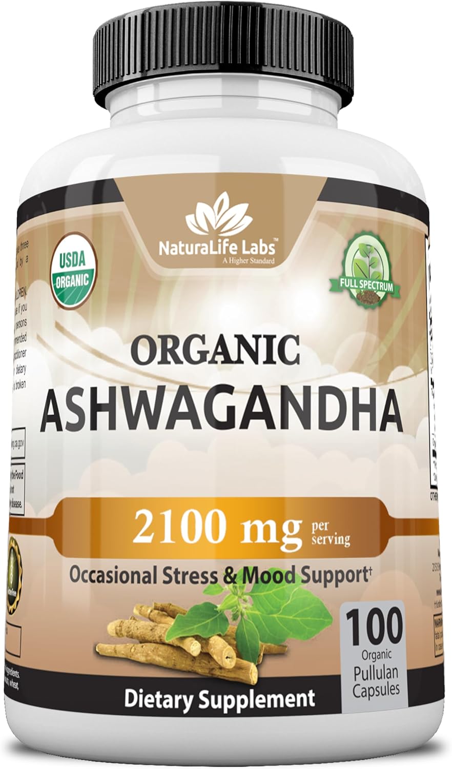 NaturaLife Labs Organic Ashwagandha 2100mg
