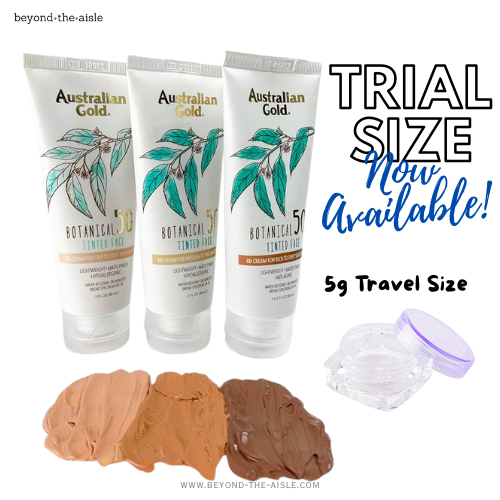 (Decant Trial Size) Australian Gold Botanical SPF 50 Tinted Face Sunscreen