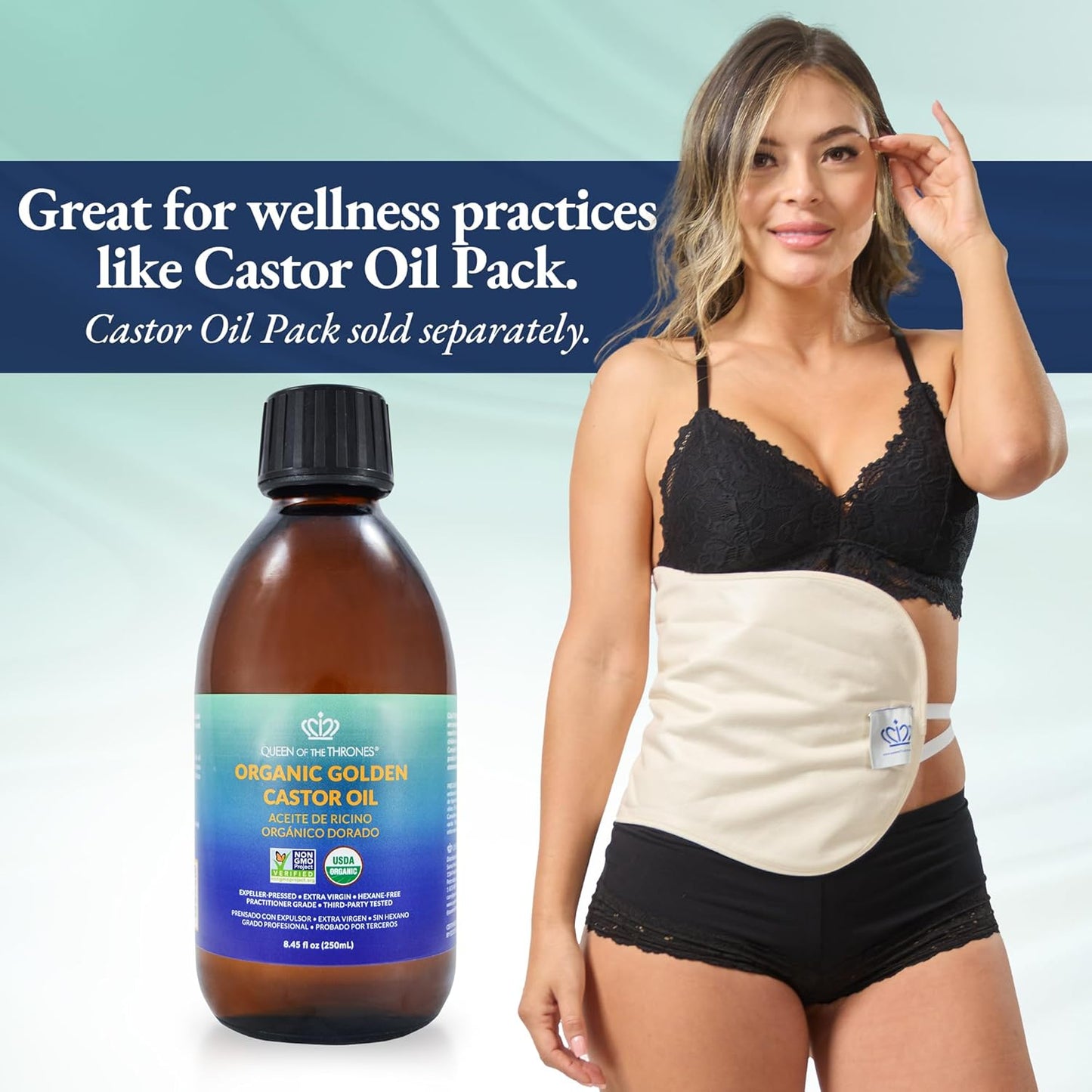 QUEEN OF THE THRONES Organic Golden Castor Oil 100ml