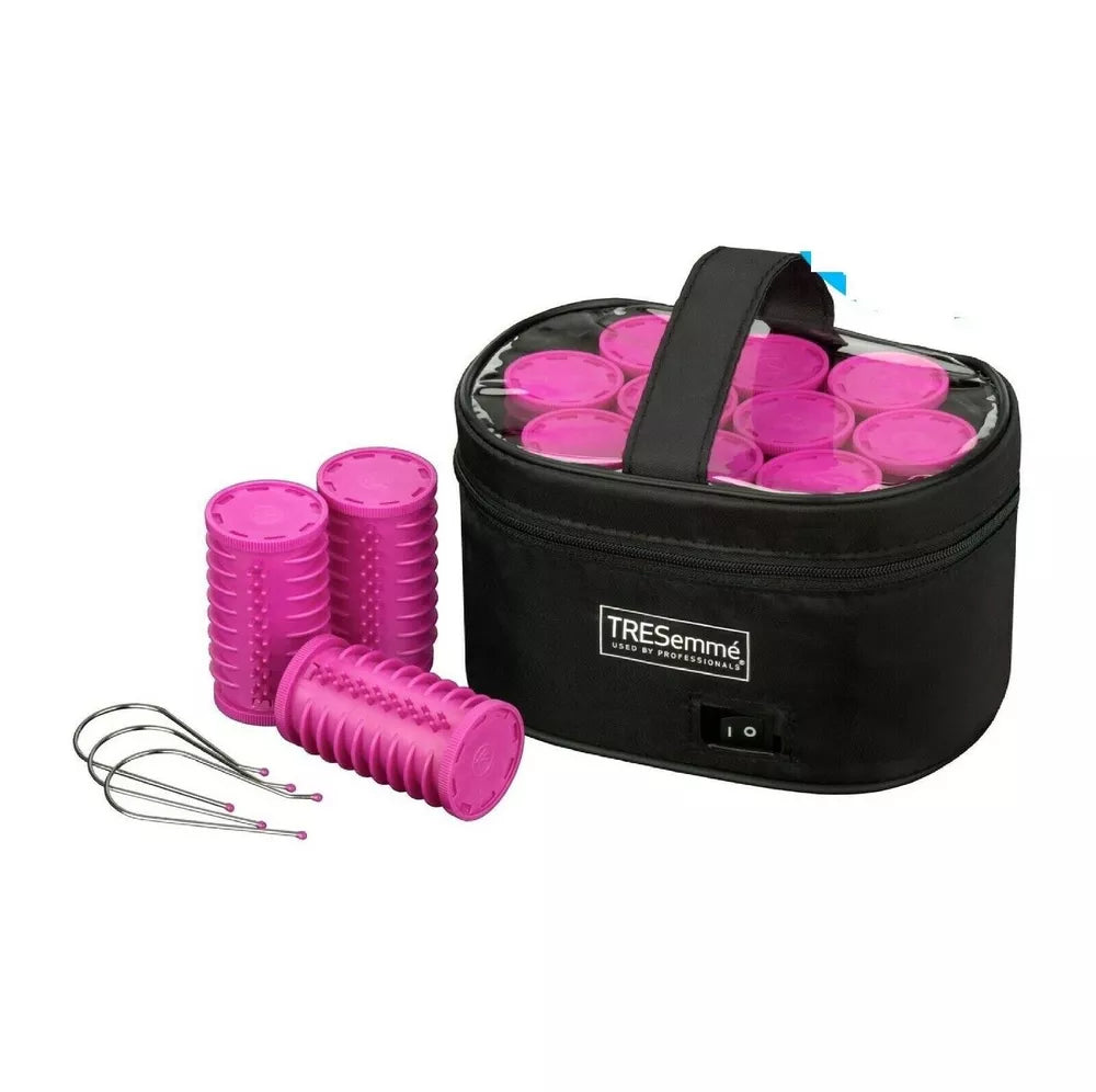 TRESemme 3039U Ceramic Large Lightweight Heated Volume Soft Hair Rollers Pink