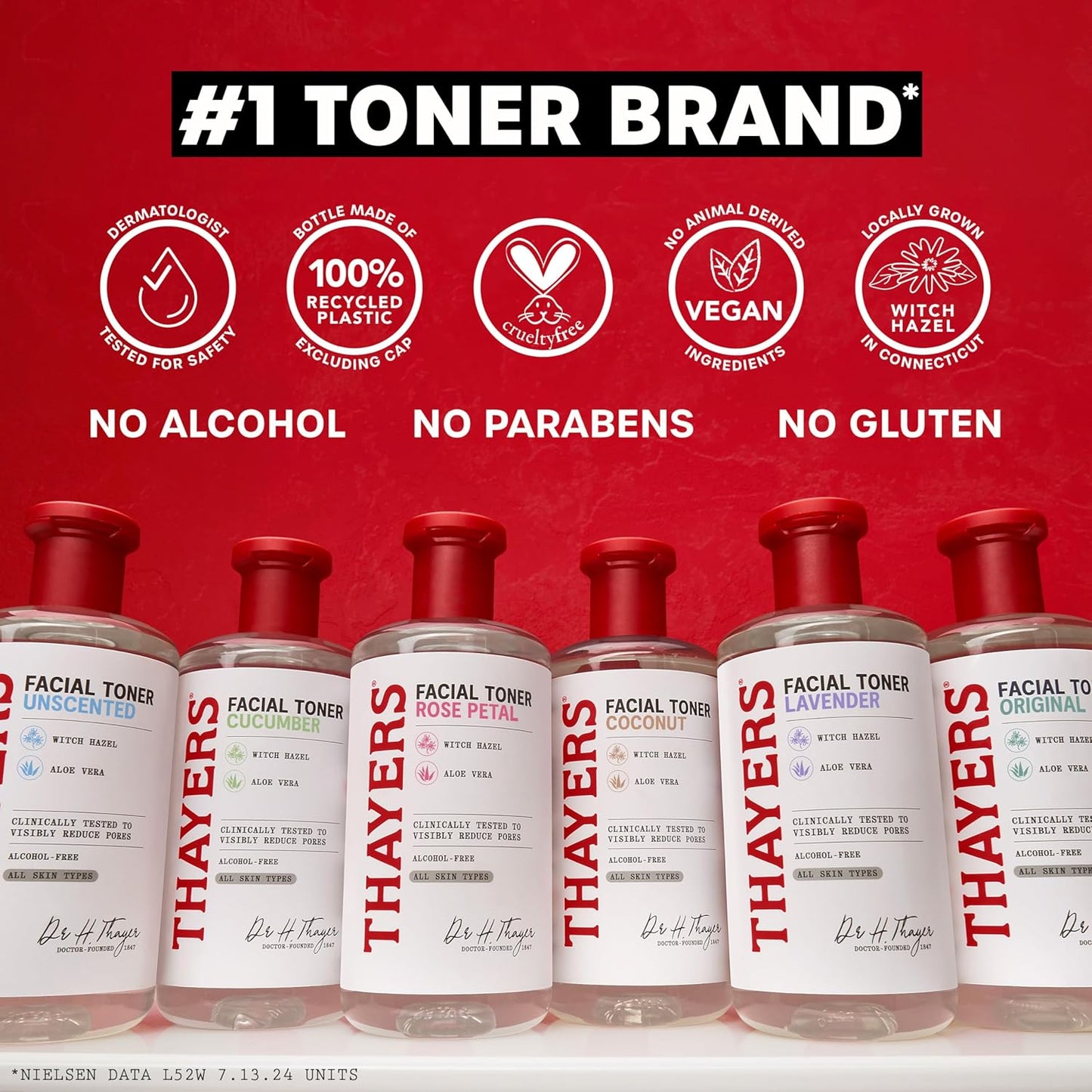 Thayers Alcohol-Free Witch Hazel Facial Toner for Glowing Skin (Packaging May Vary)