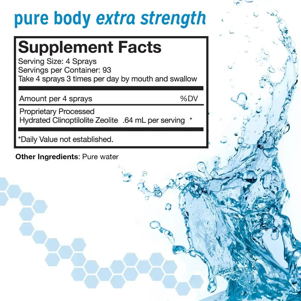 Touchstone Essentials Zeolite Detox Pack 30-day supply | 1 Pure Body (20mL) & 1 Pure Body Extra (60mL)
