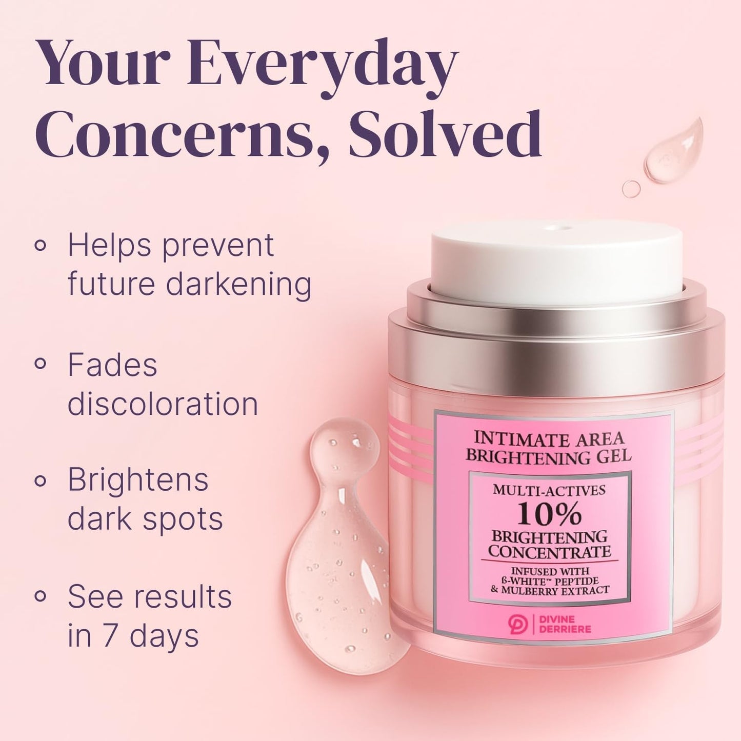 Divine Derriere Intimate Dark Spot Remover for Body, Face, Bikini and Sensitive Areas