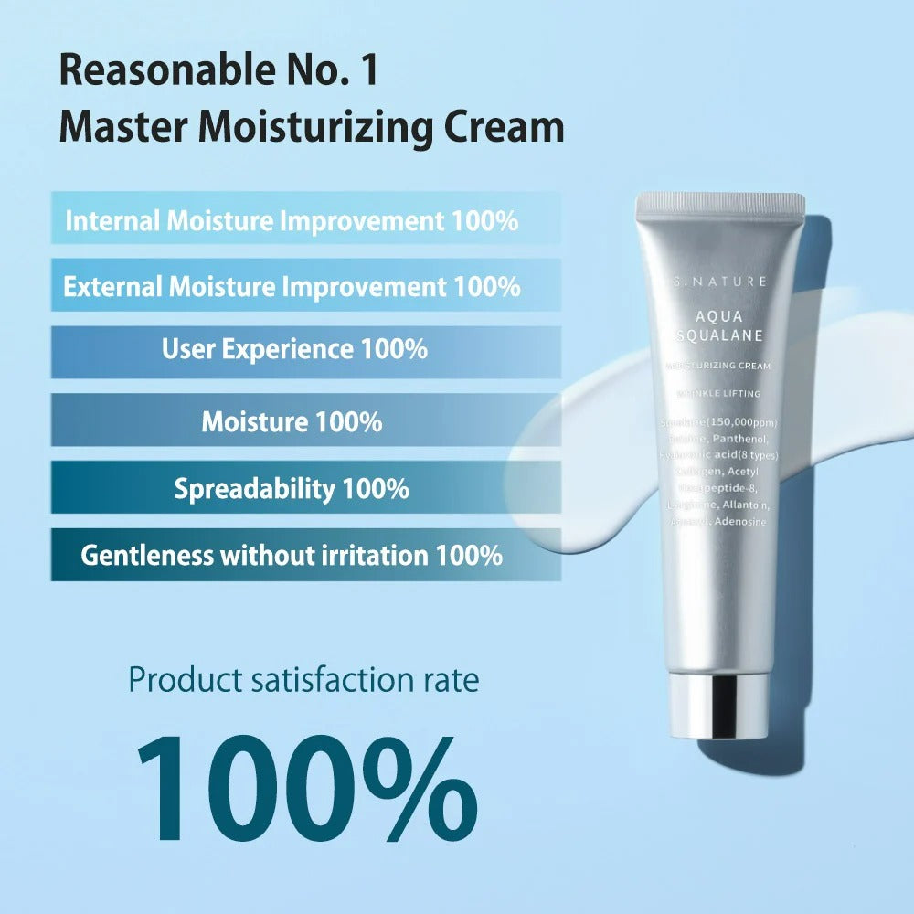 (Decant Trial Size) S.Nature Aqua Squalane Moisturizing Cream 5g