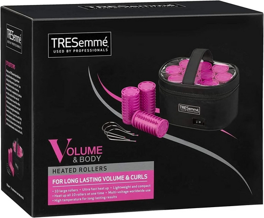 TRESemme 3039U Ceramic Large Lightweight Heated Volume Soft Hair Rollers Pink
