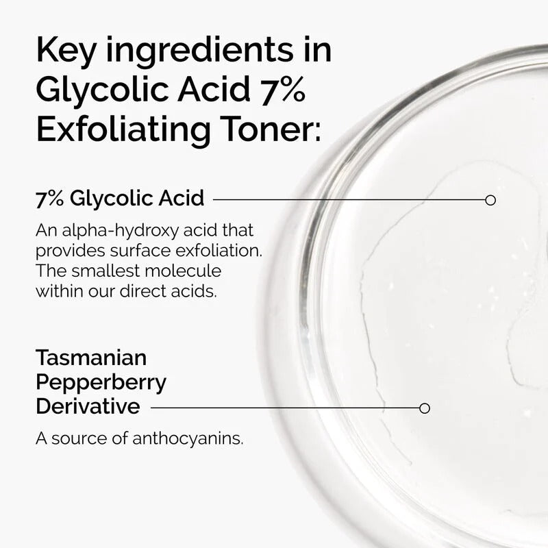 (Decant Trial Size) The Ordinary Glycolic Acid 7% Exfoliating Toner 15ml