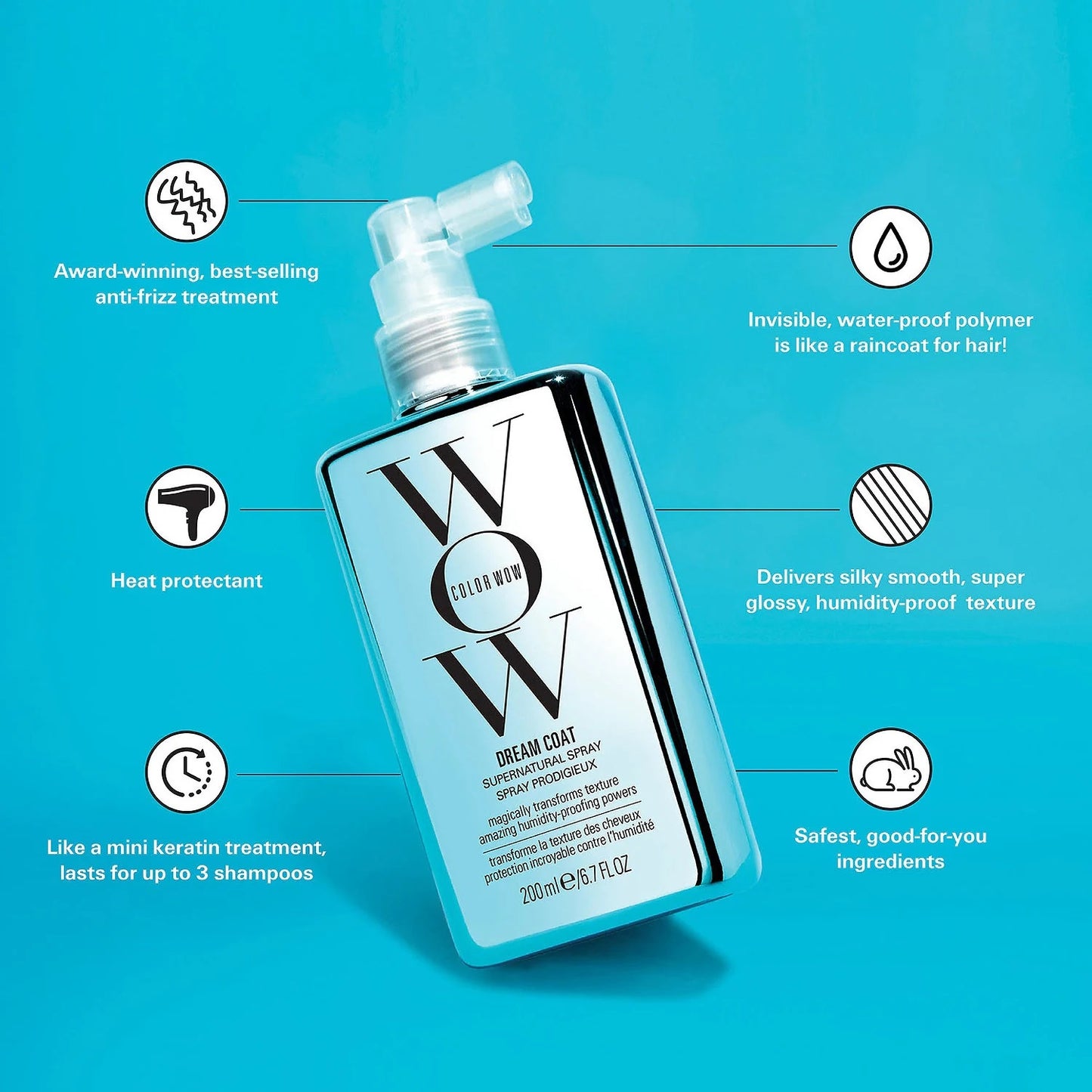 COLOR WOW Mini Dream Coat Supernatural Spray Anti-Frizz Treatment