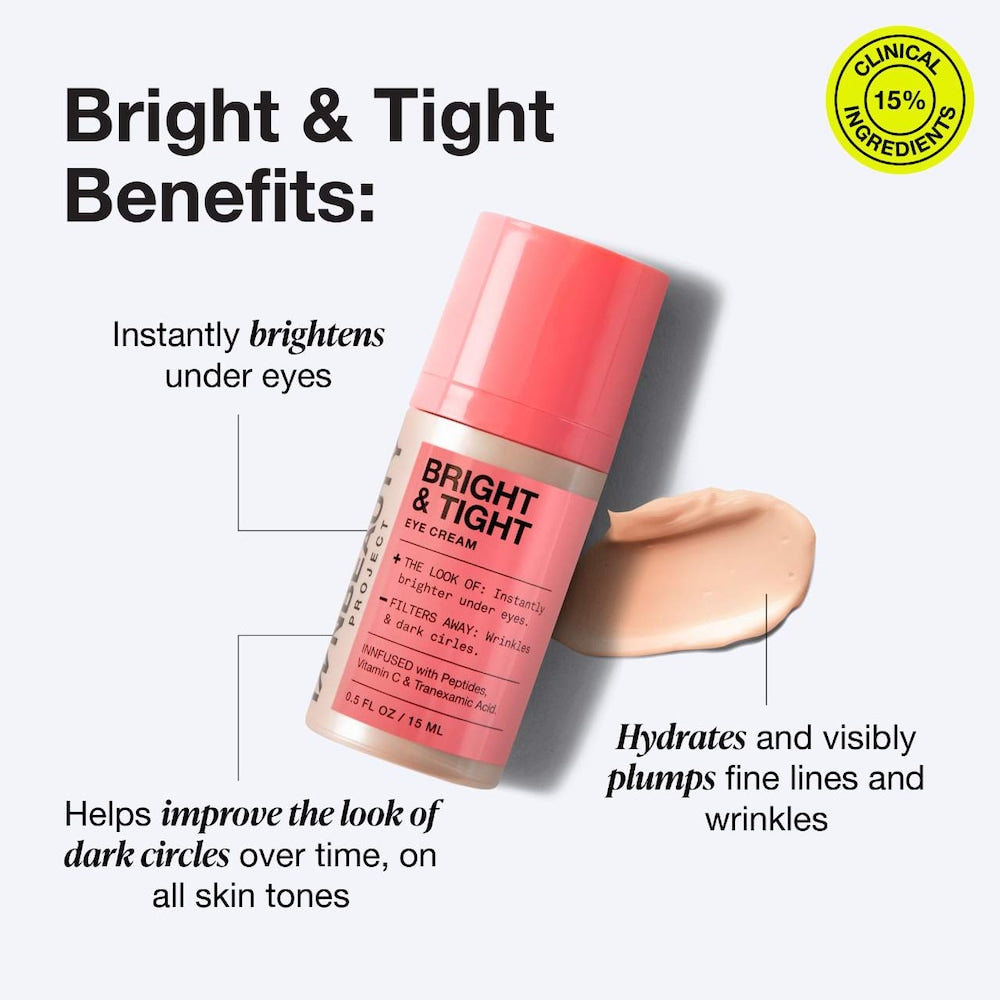 iNNBEAUTY PROJECT Bright & Tight Dark Circle Firming Eye Cream with Vitamin C & Peptides