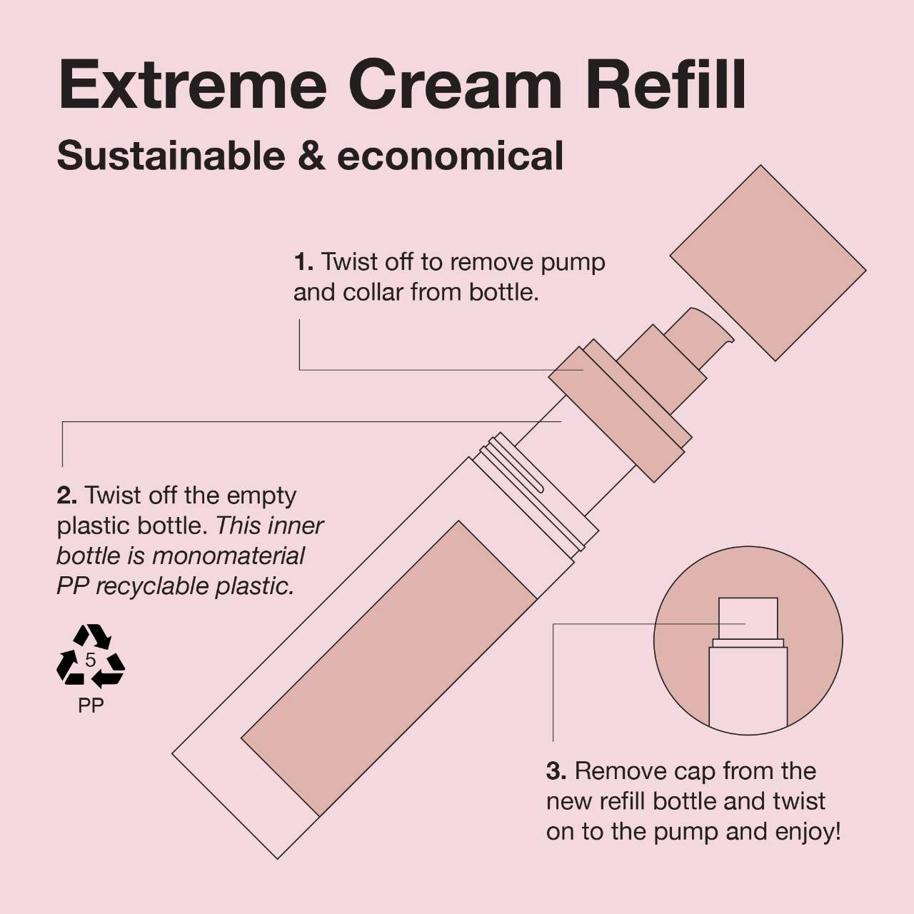 iNNBEAUTY PROJECT Extreme Cream Anti-Aging, Firming, & Lifting Refillable Moisturizer
