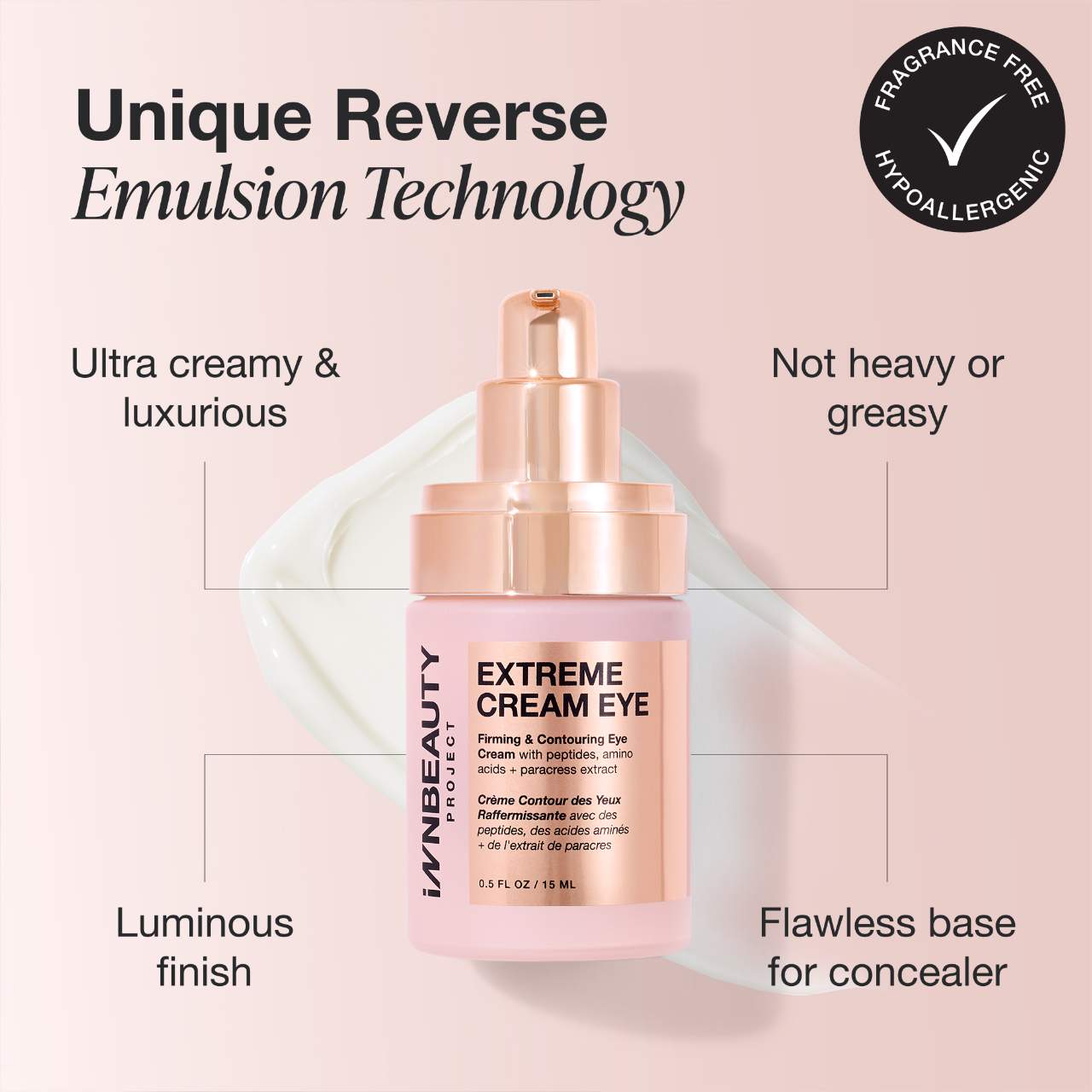 iNNBEAUTY PROJECT Extreme Cream Eye Firming & Contouring Refillable Eye Cream 15ml