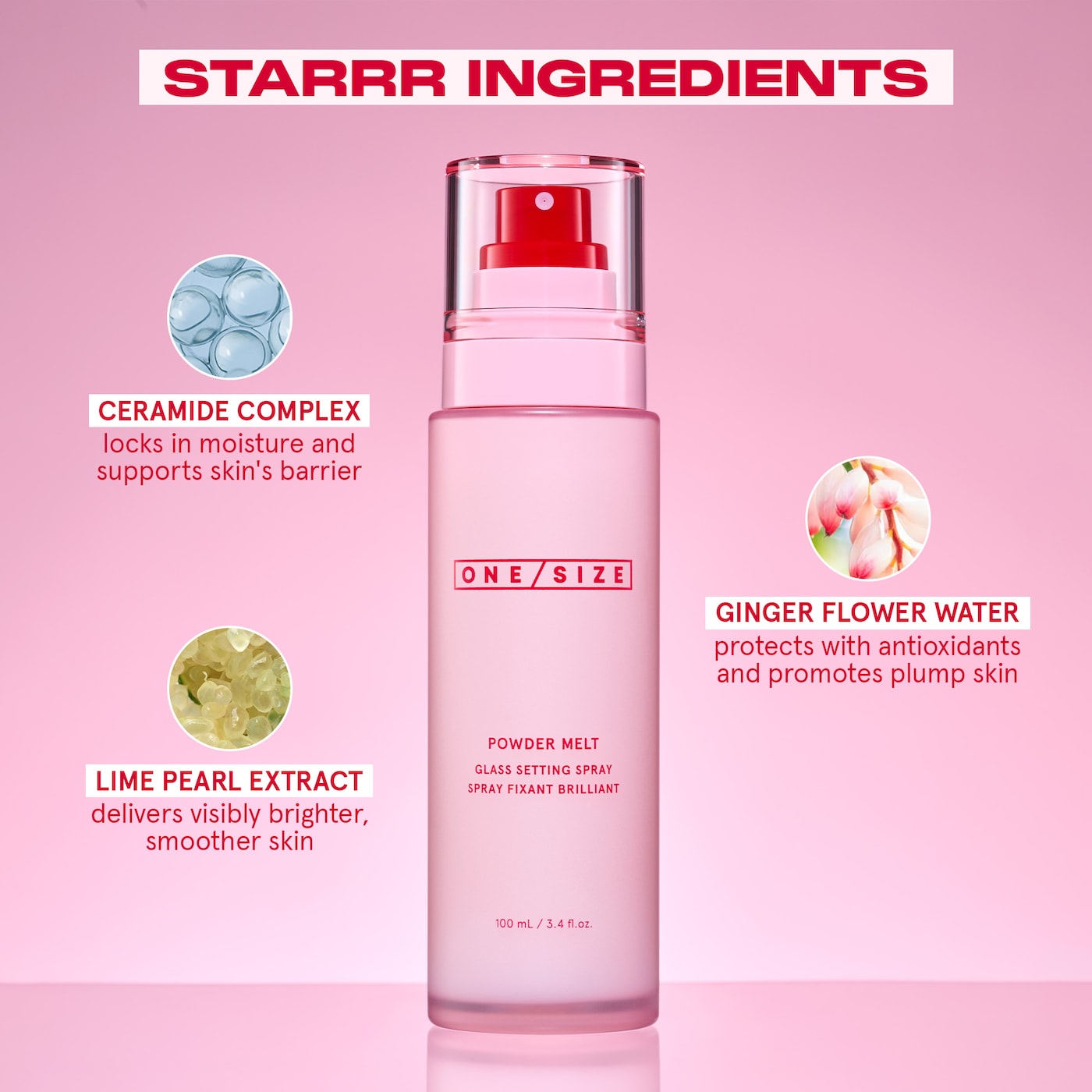 ONE/SIZE by Patrick Starrr Powder Melt Glass Setting Spray