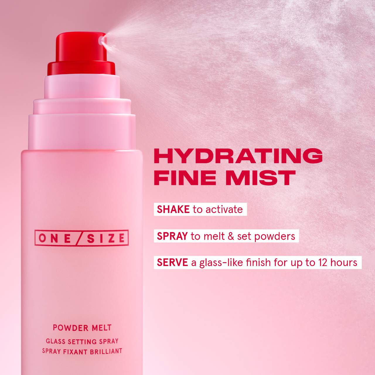 ONE/SIZE by Patrick Starrr Powder Melt Glass Setting Spray