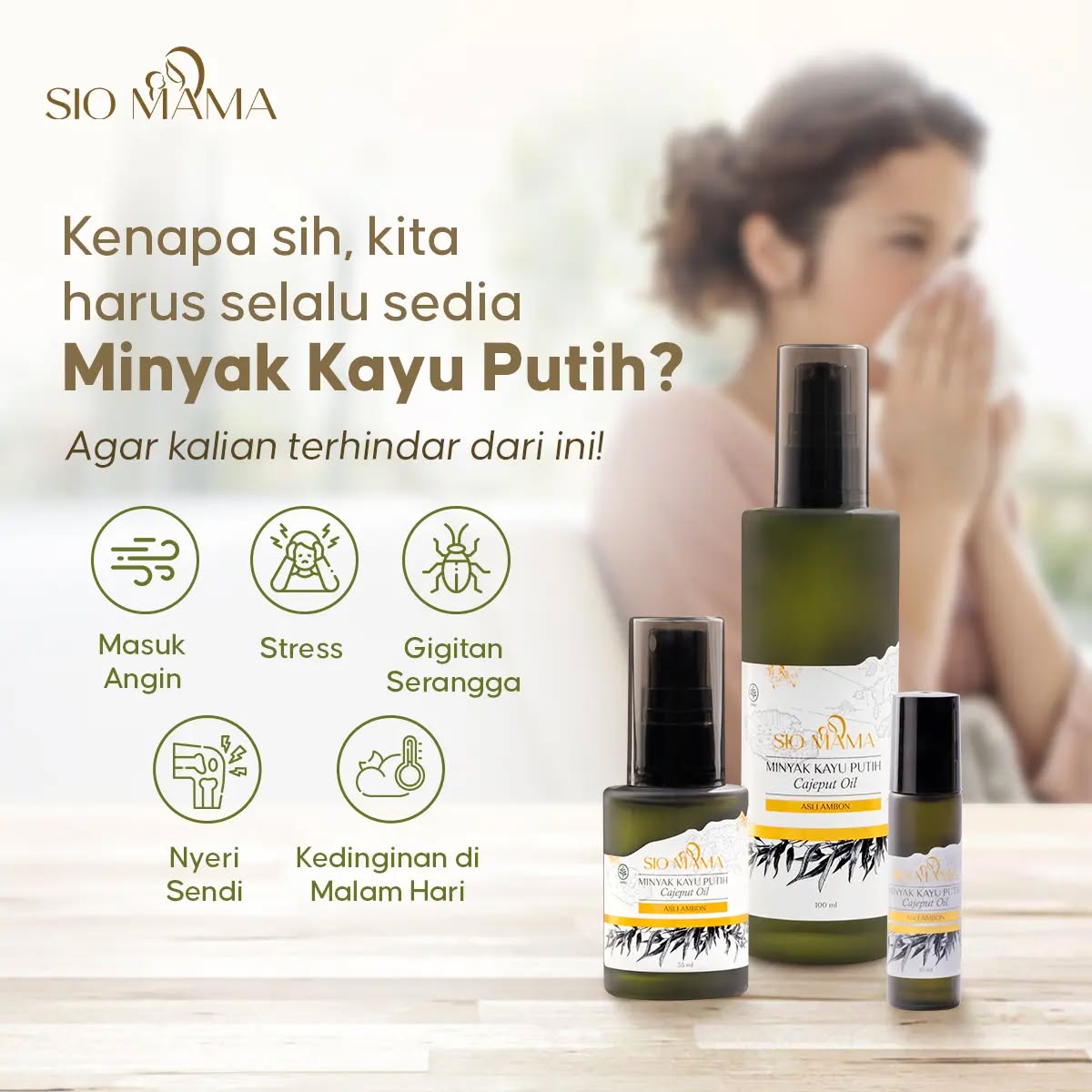 Siomama Premium Minyak Kayu Putih Asli Ambon - Premium Cajuput Oil