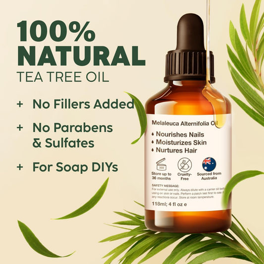 100% Pure & Natural Tea Tree Oil by Kukka Essential Oils