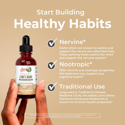 MaryRuth Organics Lions Mane Mushroom Supplement 30ML