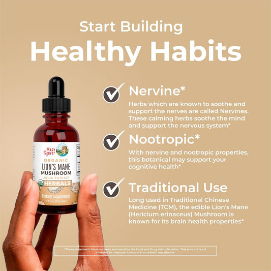 MaryRuth Organics Lions Mane Mushroom Supplement 30ML