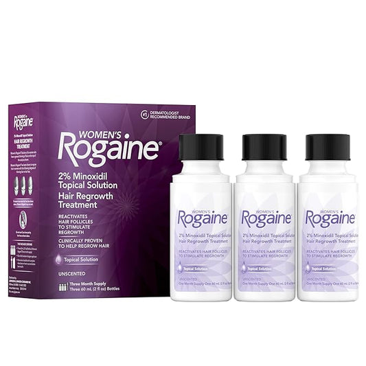Rogaine Women's 2% Minoxidil Topical Solution for Womens Hair Thinning and Loss &amp; Hair Regrowth