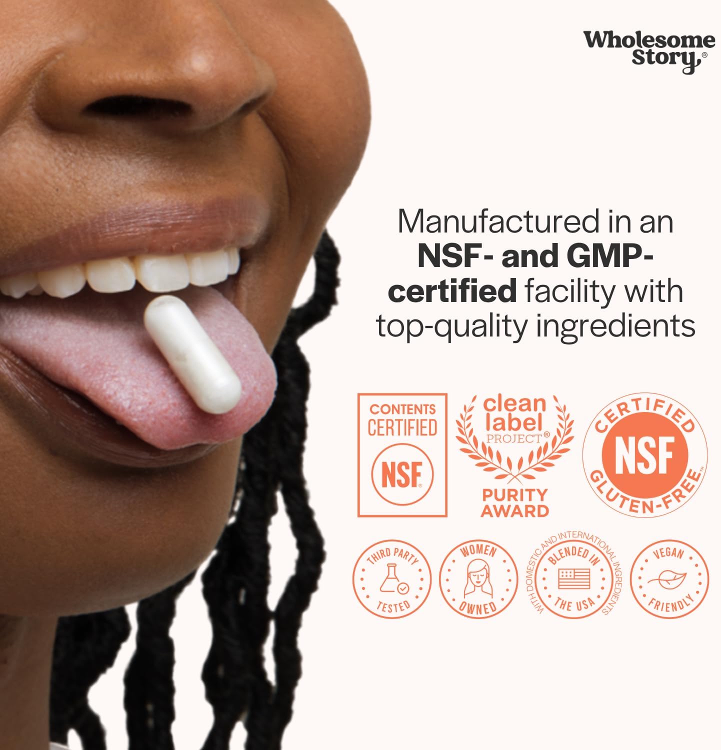 Wholesome Story Myo-Inositol & D-Chiro Inositol Capsules 40:1 Ratio (30-Day Supply)