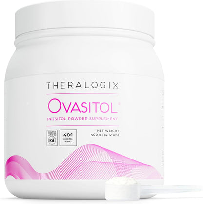 Theralogix Ovasitol Inositol Powder 90-Day Supply (400g) – 40:1 Myo-Inositol & D-Chiro Inositol