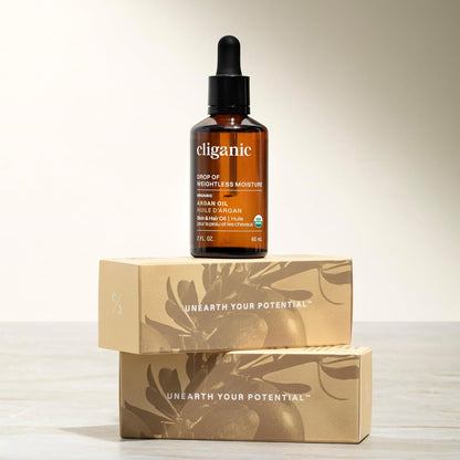 Cliganic USDA Organic Argan Oil, 100% Pure for Hair, Face & Skin [Imported from Morocco]