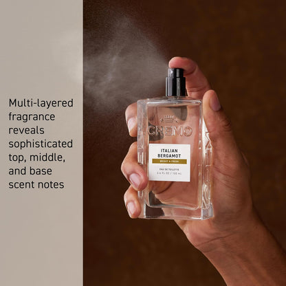 Cremo Italian Bergamot Spray Cologne For Men