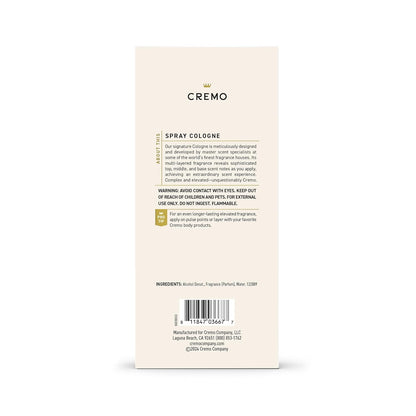 Cremo Italian Bergamot Spray Cologne For Men