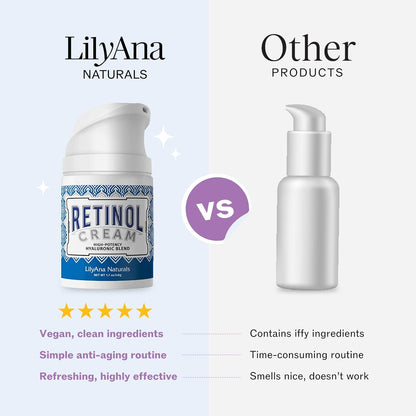 LilyAna Naturals Retinol Cream Anti Aging Moisturizer