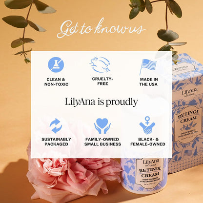 LilyAna Naturals Retinol Cream Anti Aging Moisturizer