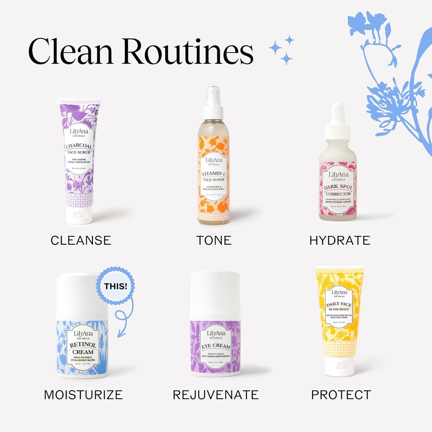 LilyAna Naturals Retinol Cream Anti Aging Moisturizer