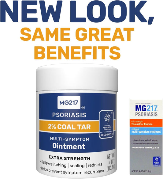 MG217 2% Coal Tar Ointment for Psoriasis - 4Oz