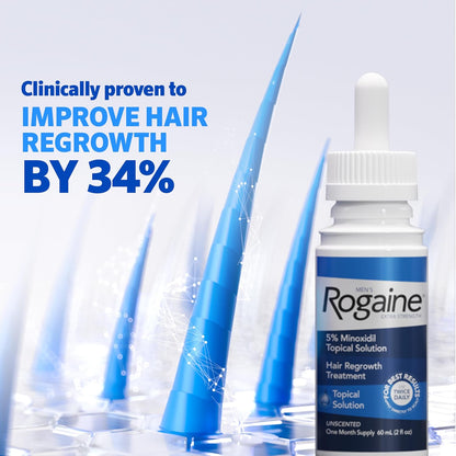 Rogaine Extra Strength 5% Minoxidil Topical Solution for Hair Loss & Regrowth