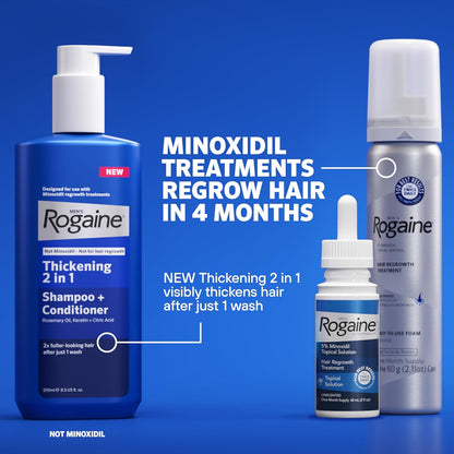 Rogaine Extra Strength 5% Minoxidil Topical Solution for Hair Loss & Regrowth