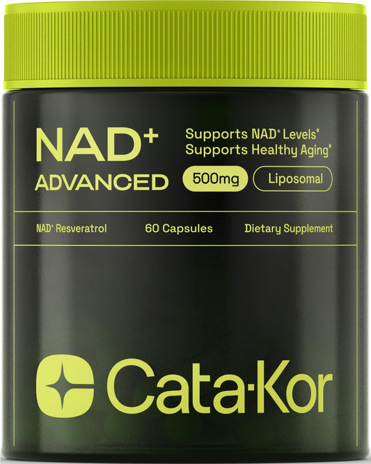 Cata-Kor Liposomal NAD with Resveratrol - High Purity NAD Supplement for Anti-Aging, Energy, Focus