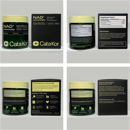 Cata-Kor Liposomal NAD with Resveratrol - High Purity NAD Supplement for Anti-Aging, Energy, Focus
