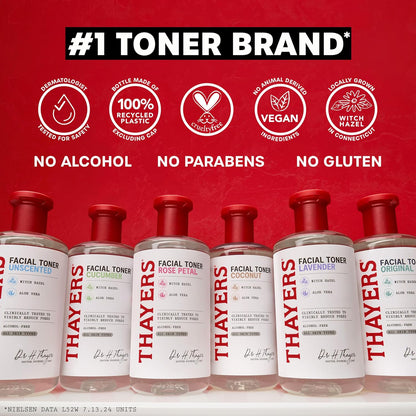 Thayers Alcohol-Free Witch Hazel Facial Toner for Glowing Skin (Packaging May Vary)