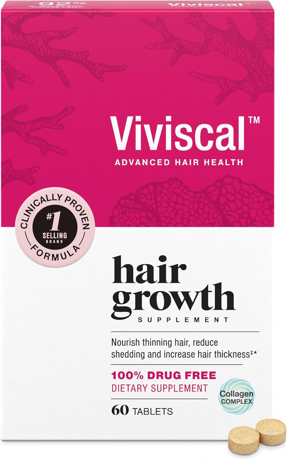 Viviscal Women's Hair Growth Supplement - 60 Tablets
