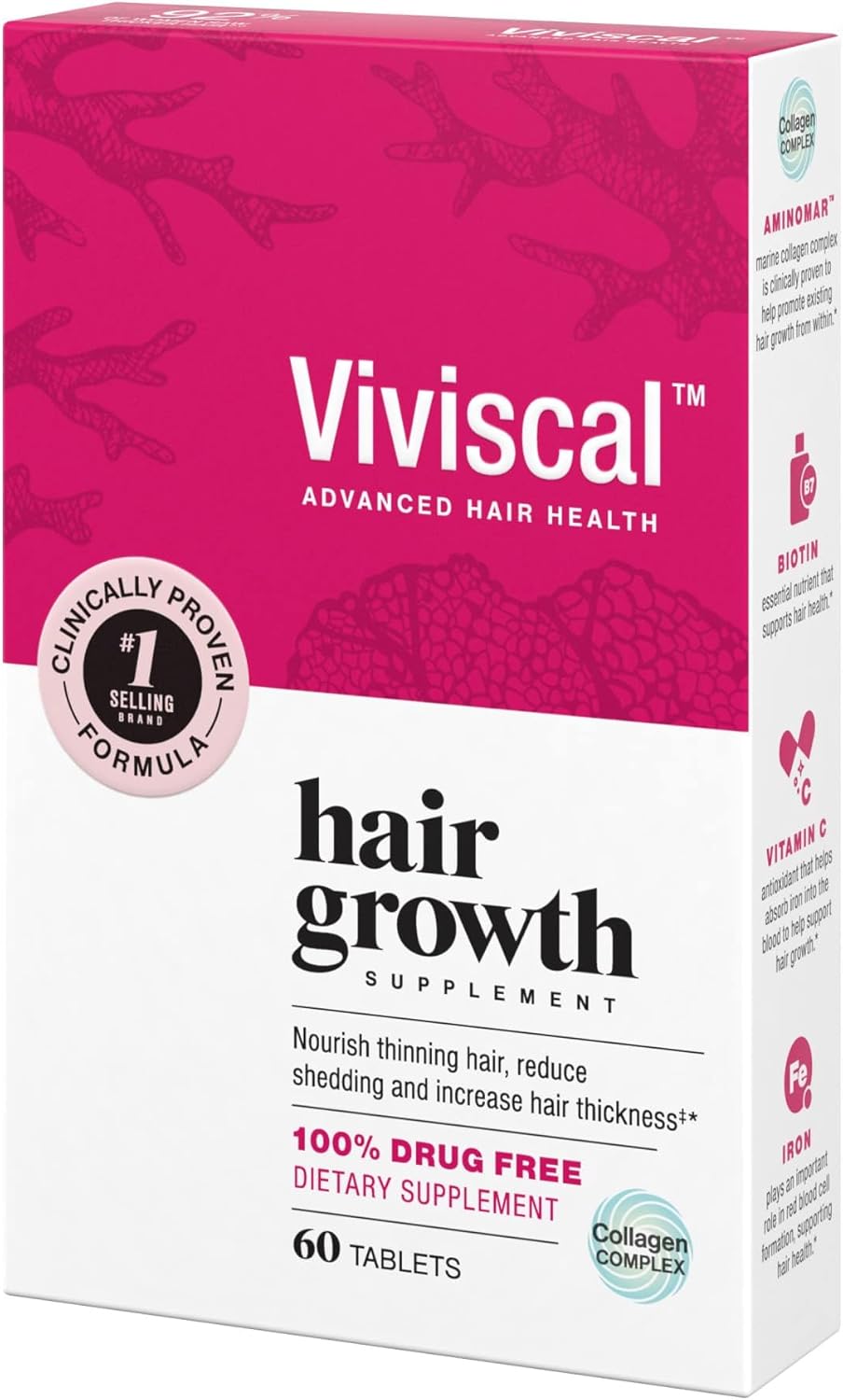 Viviscal Women's Hair Growth Supplement - 60 Tablets