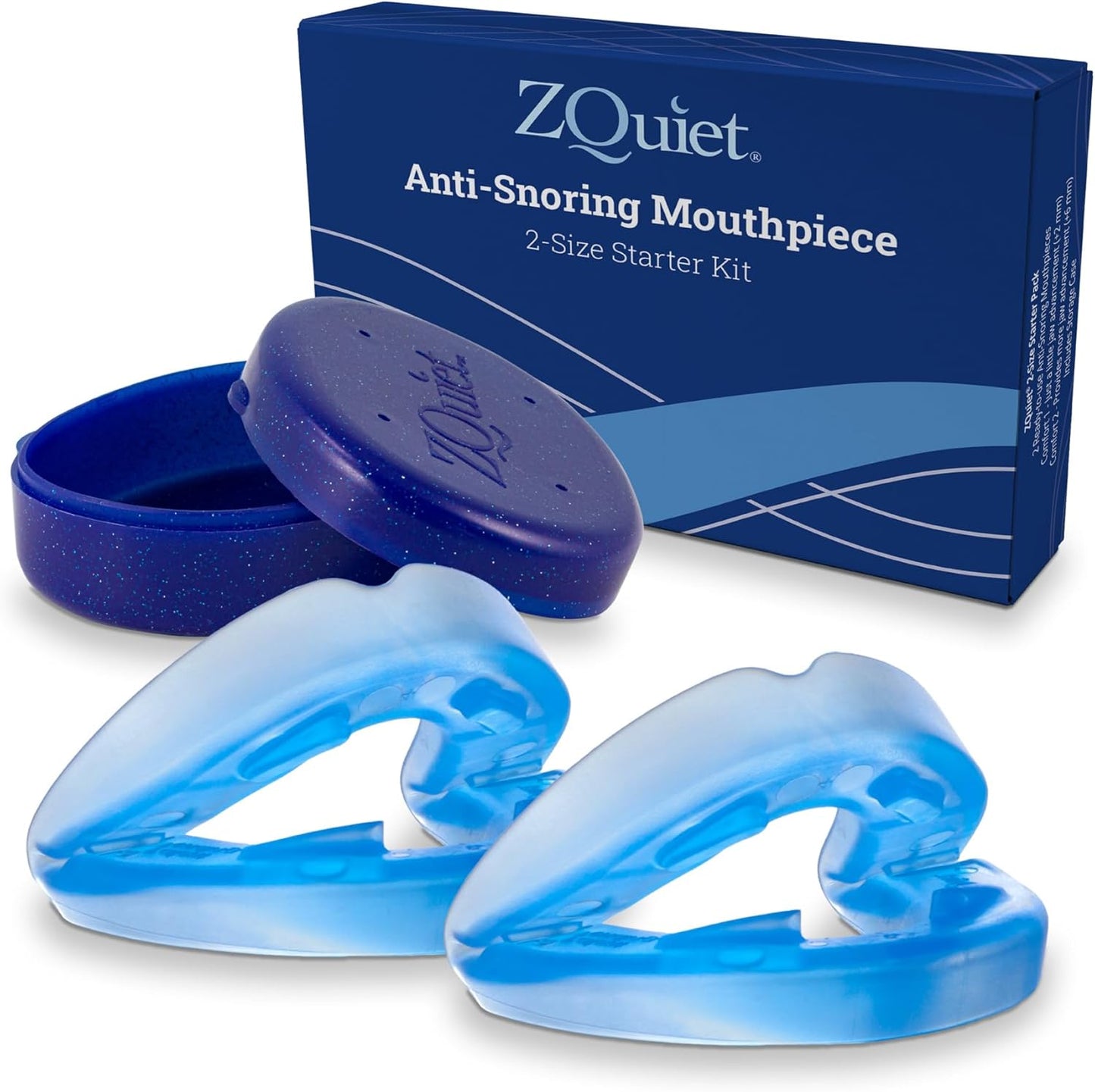ZQuiet Anti-Snoring Mouthpiece - Starter Pack with 2 Sizes